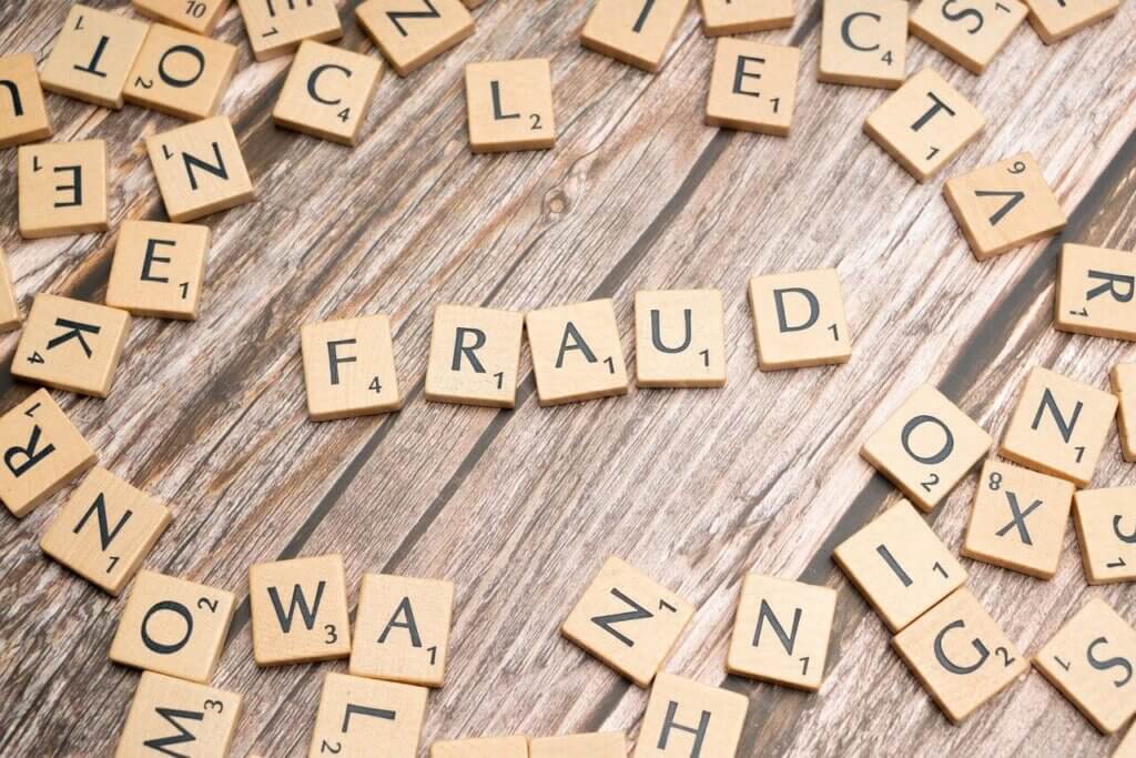 Fraud, Tile, Letter tiles image.