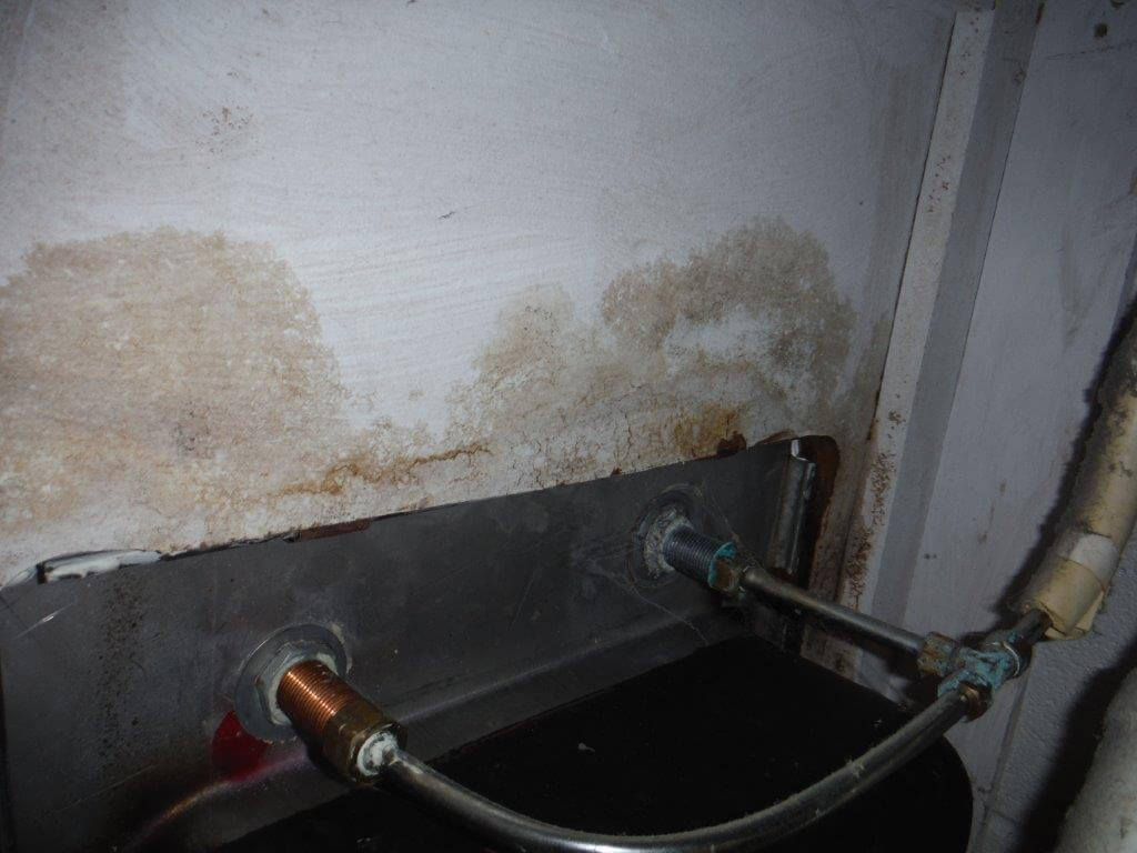 Mold on wall which can affect air quality and health of your family