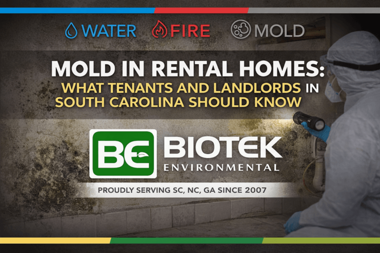 title card for mold and rental properties